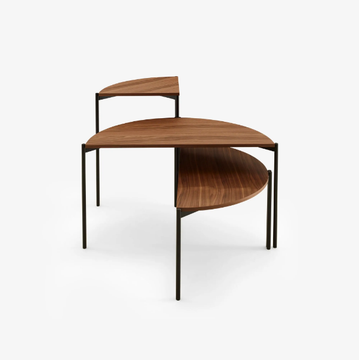 QUADRAN - Walnut coffee table by Ligne Roset - view 3